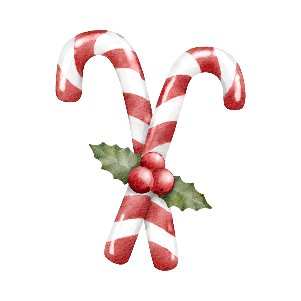 Cozy watercolor Christmas object DTF transfer, pattern XMAS1495-4