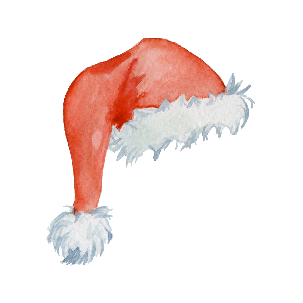 Cozy watercolor Christmas object DTF transfer, pattern XMAS1495-7