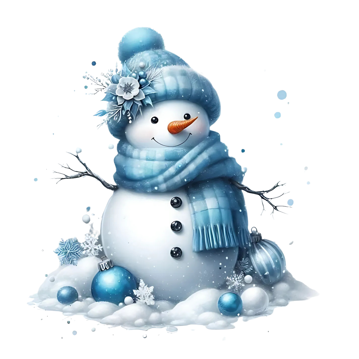 Cozy snowman Christmas DTF transfer, pattern XMAS1496-12