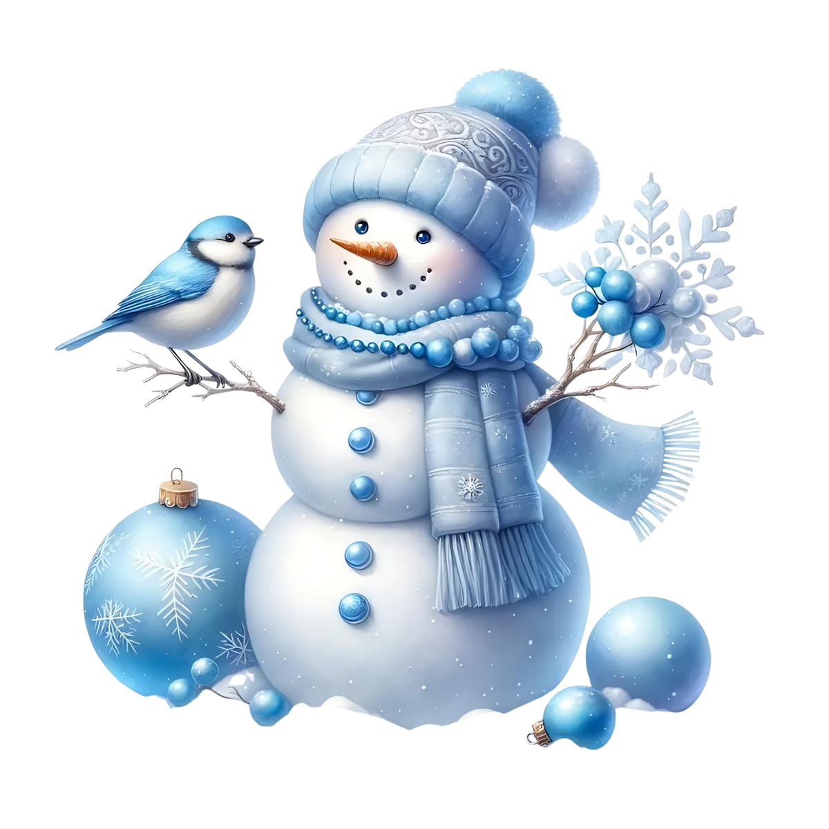Cozy snowman Christmas DTF transfer, pattern XMAS1496-13