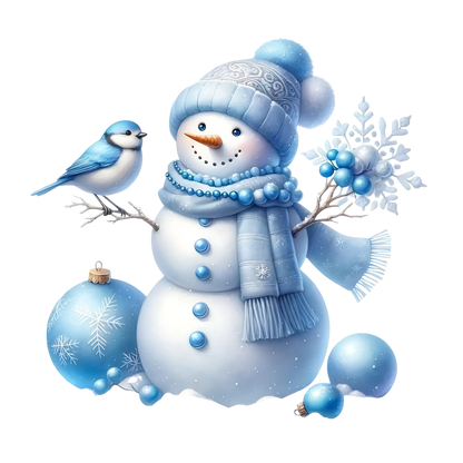 Cozy snowman Christmas DTF transfer, pattern XMAS1496-13
