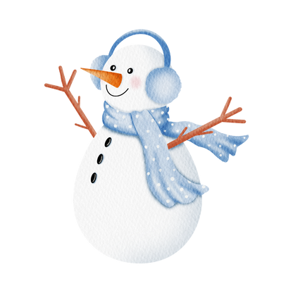 Cozy snowman Christmas DTF transfer, pattern XMAS1496-14