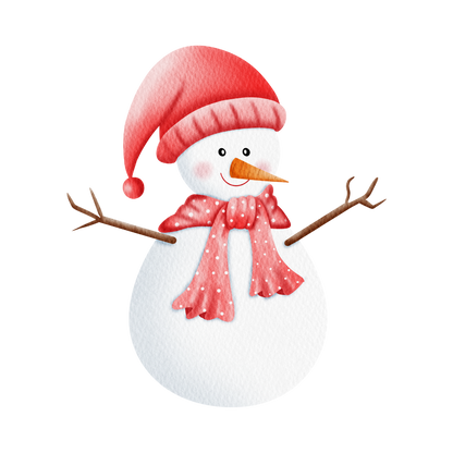 Cozy snowman Christmas DTF transfer, pattern XMAS1496-18