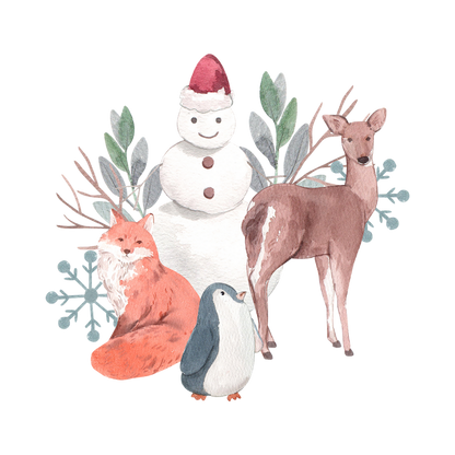 Cozy snowman Christmas DTF transfer, pattern XMAS1496-2
