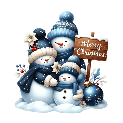 Cozy snowman Christmas DTF transfer, pattern XMAS1496-22