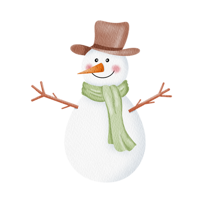 Cozy snowman Christmas DTF transfer, pattern XMAS1496-23