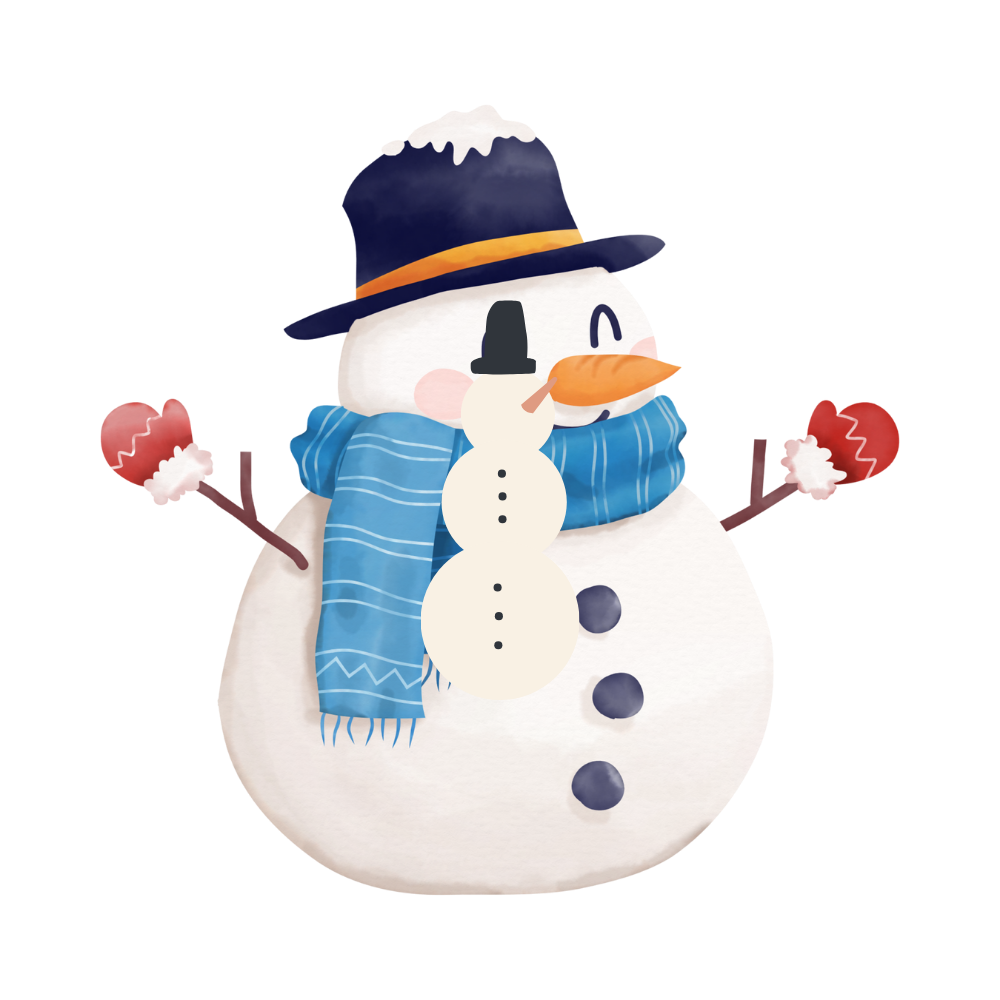 Cozy snowman Christmas DTF transfer, pattern XMAS1496-24