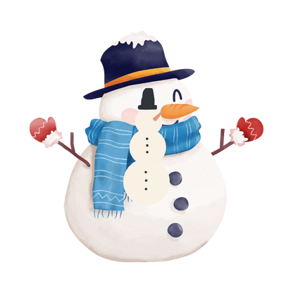 Cozy snowman Christmas DTF transfer, pattern XMAS1496-24