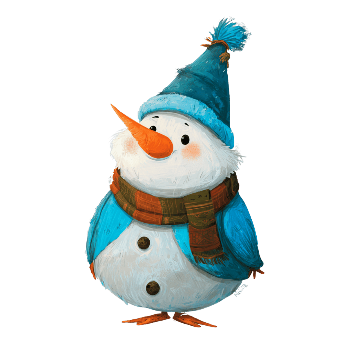 Cozy snowman Christmas DTF transfer, pattern XMAS1496-27