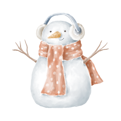 Cozy snowman Christmas DTF transfer, pattern XMAS1496-29