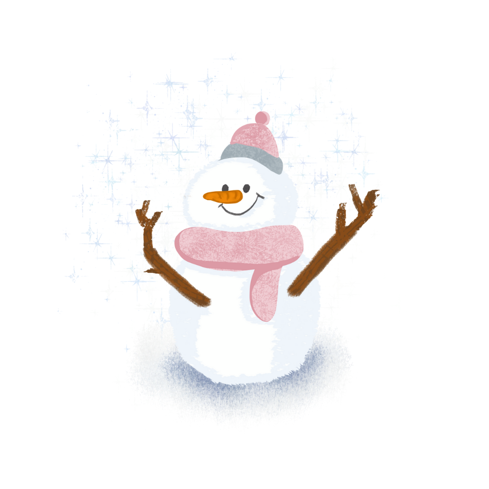 Cozy snowman Christmas DTF transfer, pattern XMAS1496-3