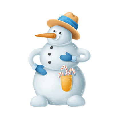 Cozy snowman Christmas DTF transfer, pattern XMAS1496-30