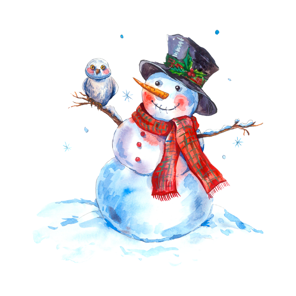 Cozy snowman Christmas DTF transfer, pattern XMAS1496-32