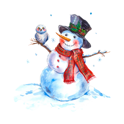 Cozy snowman Christmas DTF transfer, pattern XMAS1496-32