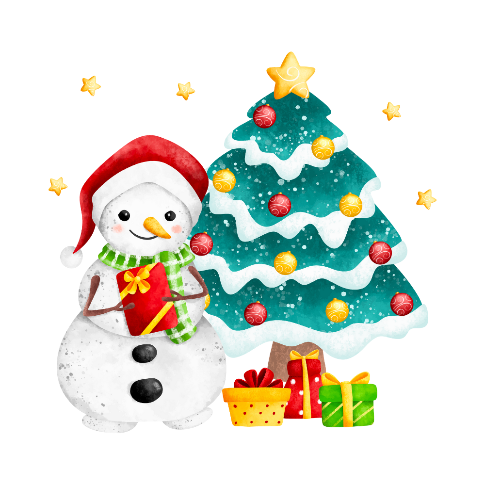 Cozy snowman Christmas DTF transfer, pattern XMAS1496-35