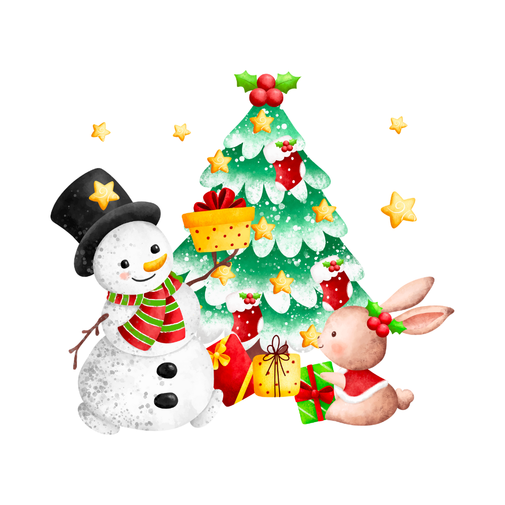Cozy snowman Christmas DTF transfer, pattern XMAS1496-36