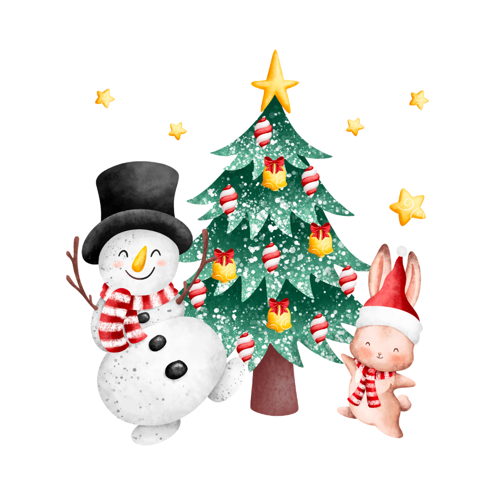 Cozy snowman Christmas DTF transfer, pattern XMAS1496-37
