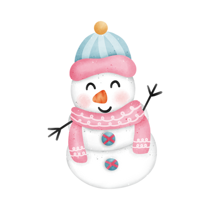 Cozy snowman Christmas DTF transfer, pattern XMAS1496-38