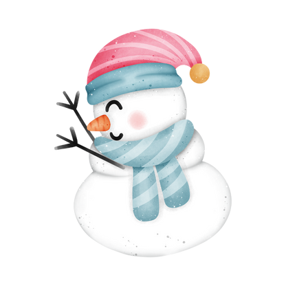 Cozy snowman Christmas DTF transfer, pattern XMAS1496-40