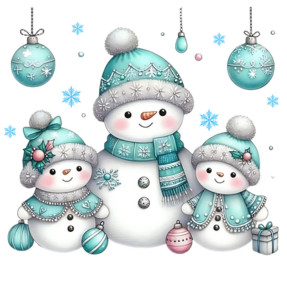 Cozy snowman Christmas DTF transfer, pattern XMAS1496-45