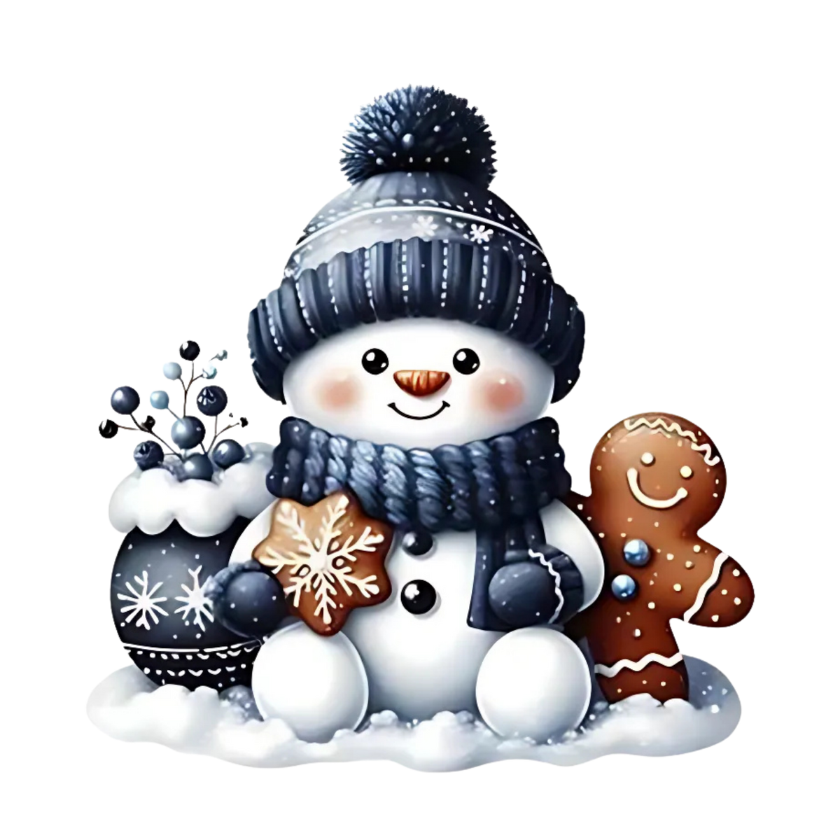 Cozy snowman Christmas DTF transfer, pattern XMAS1496-6