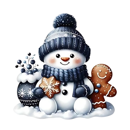 Cozy snowman Christmas DTF transfer, pattern XMAS1496-6