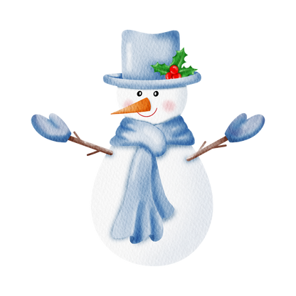 Cozy snowman Christmas DTF transfer, pattern XMAS1496-9