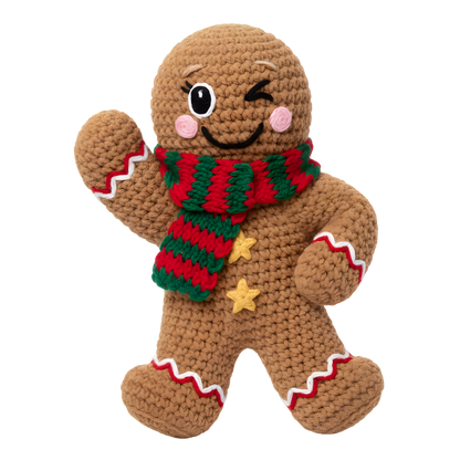 Crochet-look Christmas character DTF transfer, pattern XMAS1497-11
