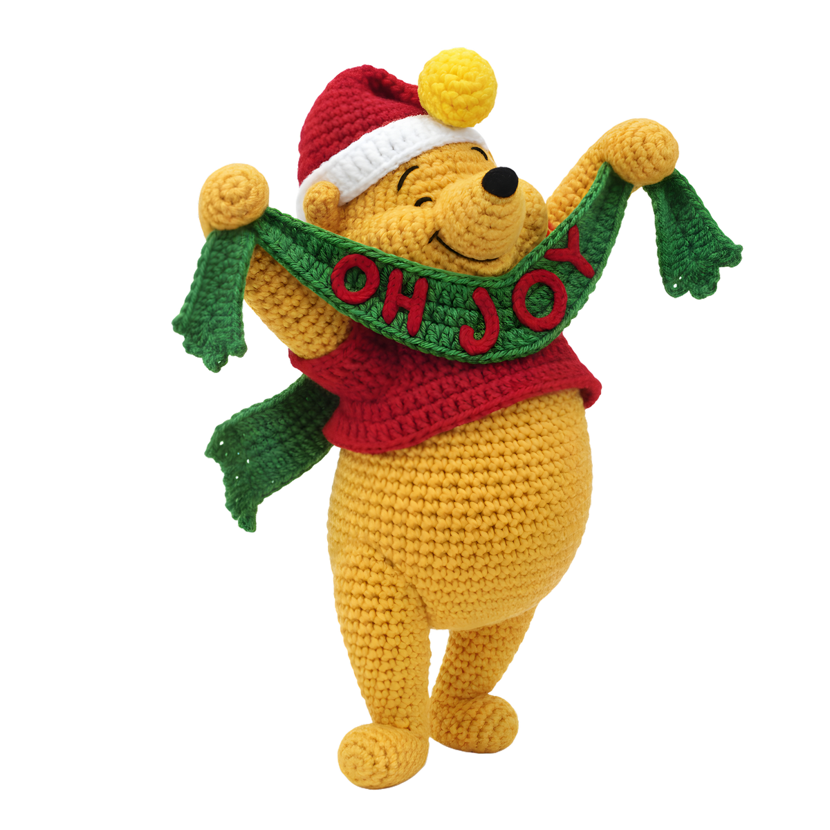 Crochet-look Christmas character DTF transfer, pattern XMAS1497-21
