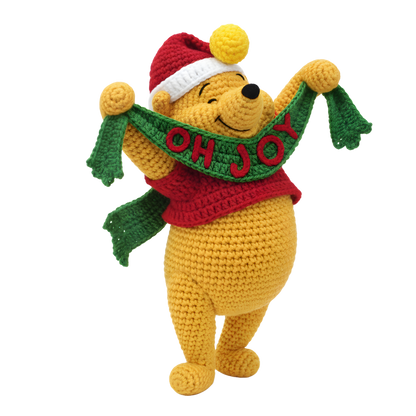 Crochet-look Christmas character DTF transfer, pattern XMAS1497-21