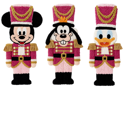 Crochet-look Christmas character lineup DTF transfer, pattern XMAS1498-11