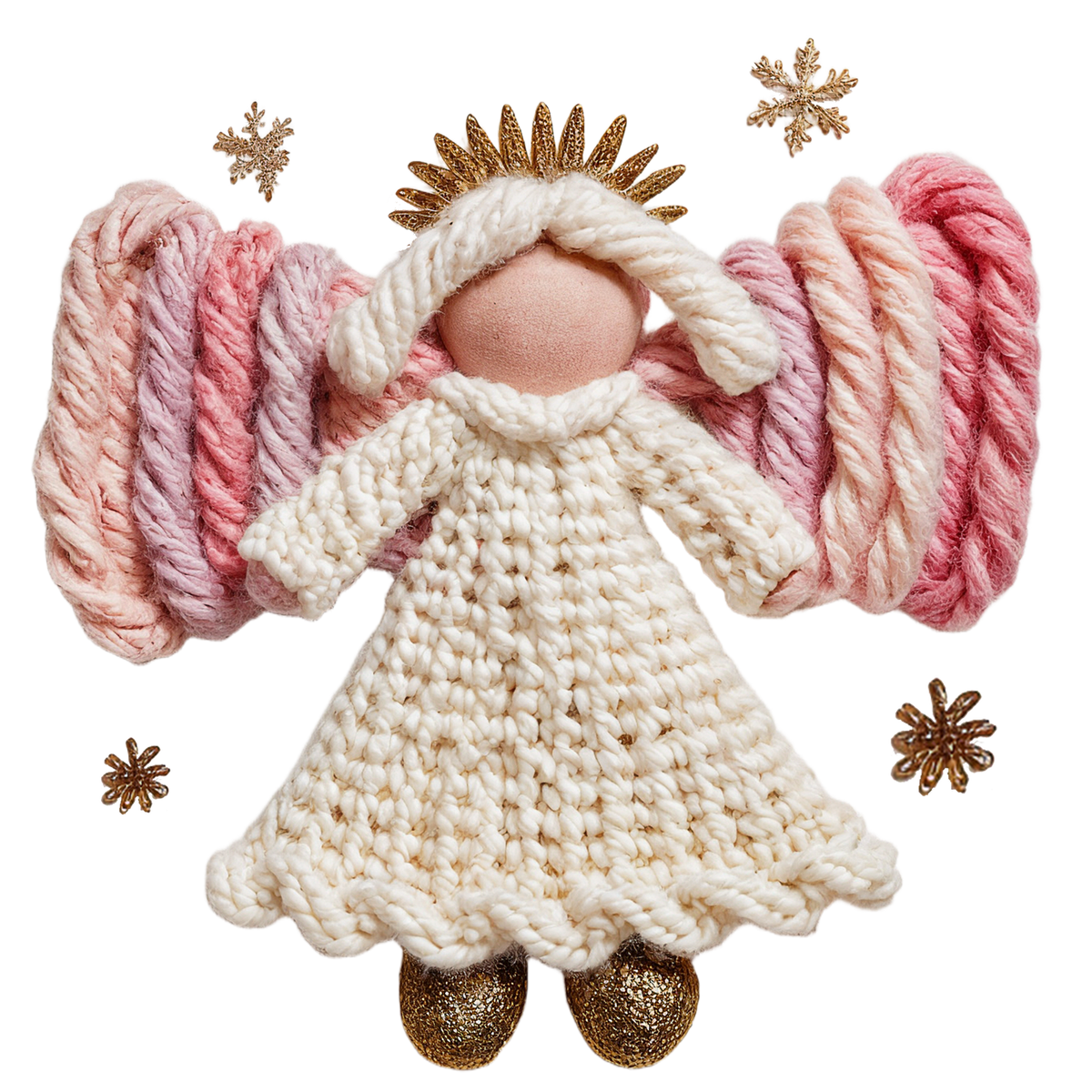 Crochet-look Nativity and Christian Christmas DTF transfer, pattern XMAS1501-12