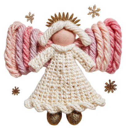 Crochet-look Nativity and Christian Christmas DTF transfer, pattern XMAS1501-12