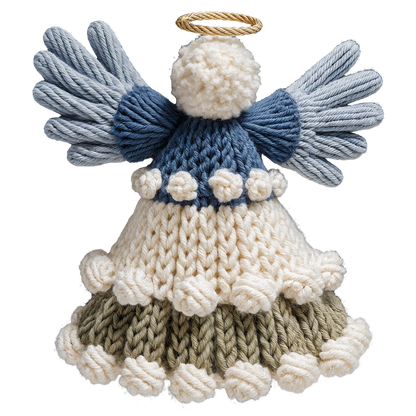 Crochet-look Nativity and Christian Christmas DTF transfer, pattern XMAS1501-13