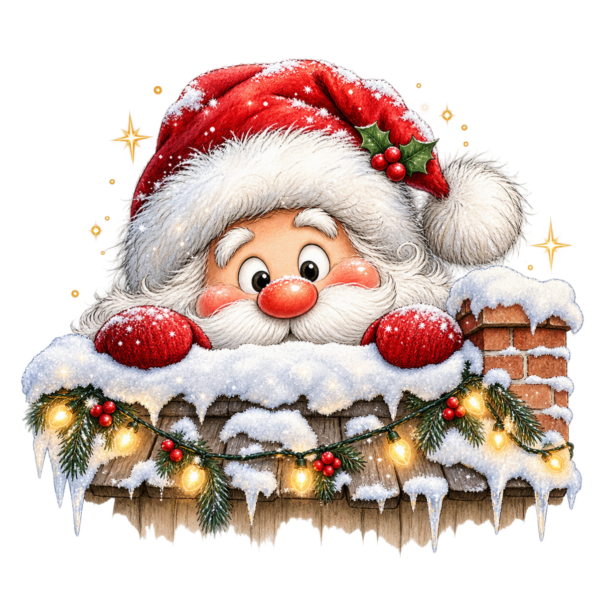 Cute Christmas animal friend DTF transfer, pattern XMAS1506-10