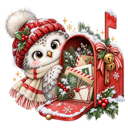 Cute Christmas animal friend DTF transfer, pattern XMAS1506-11