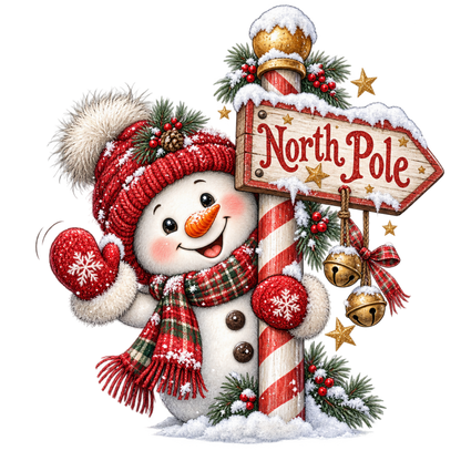 Cute Christmas animal friend DTF transfer, pattern XMAS1506-12