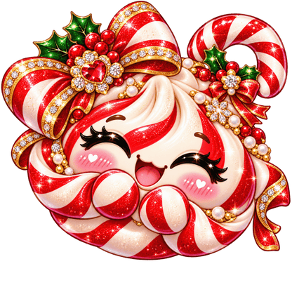 Cute Christmas dumpling DTF transfer, pattern XMAS1508-1