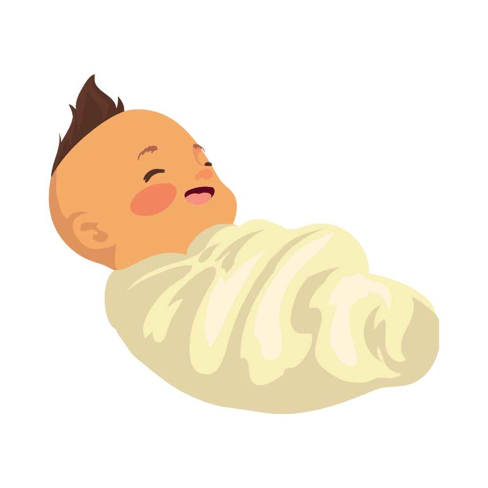 Cute illustrated baby Jesus Christmas DTF transfer, pattern XMAS1512-19