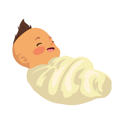 Cute illustrated baby Jesus Christmas DTF transfer, pattern XMAS1512-19