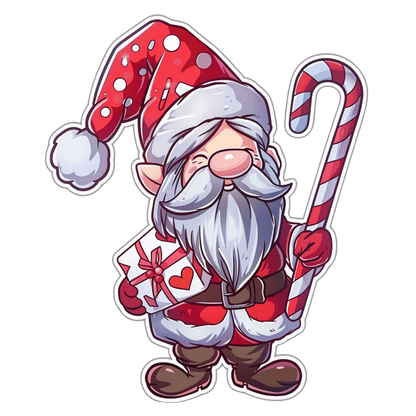 Cute illustrated Santa Christmas DTF transfer, pattern XMAS1514-18