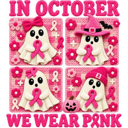 Breast Cancer Awareness Faux Yarn DTF Transfers – Ready to Press