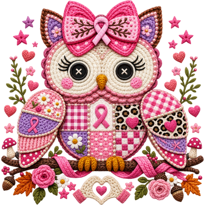Breast Cancer Awareness Faux Yarn DTF Transfers – Ready to Press