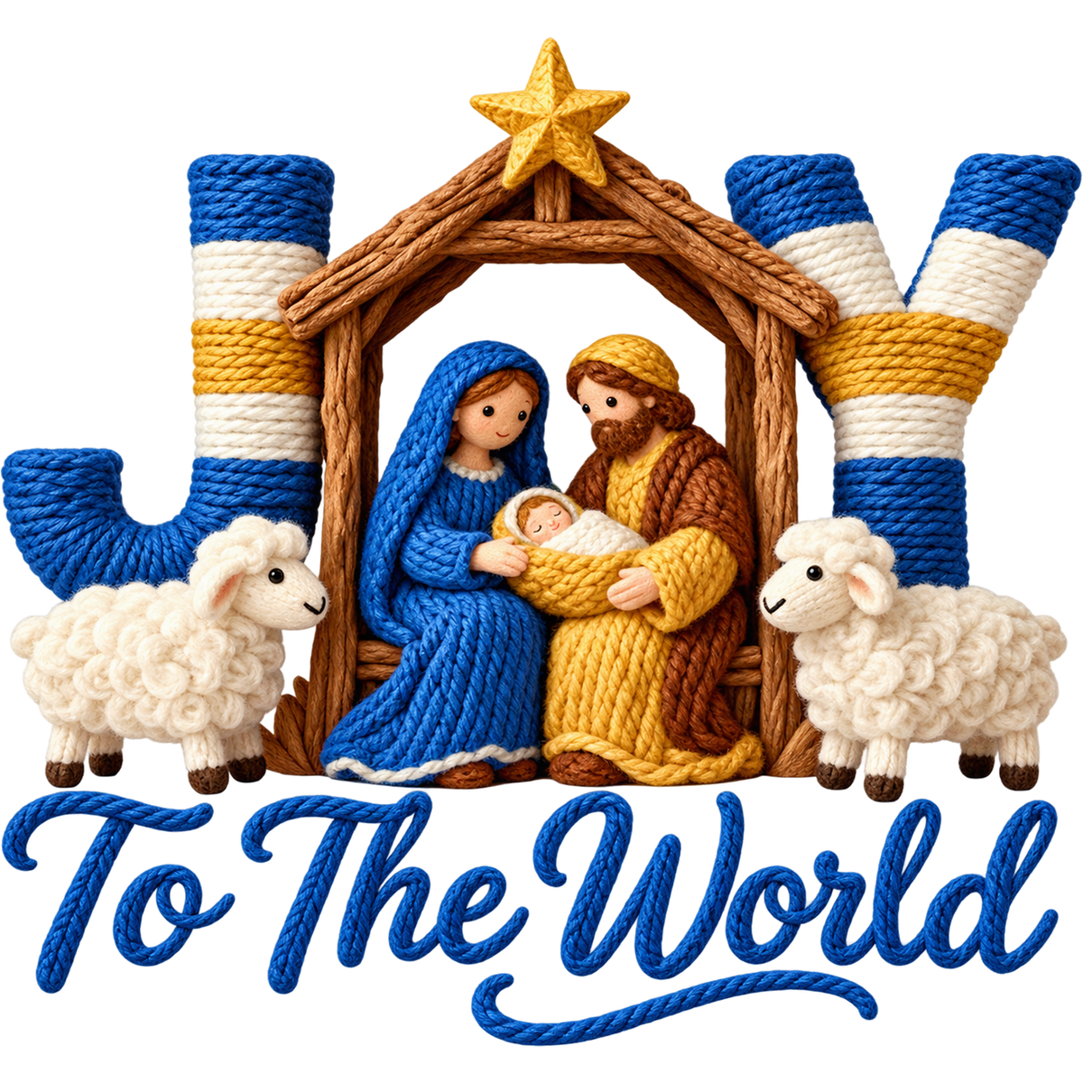 Y11 – Nativity & Christmas Faith Faux Yarn DTF Transfers
