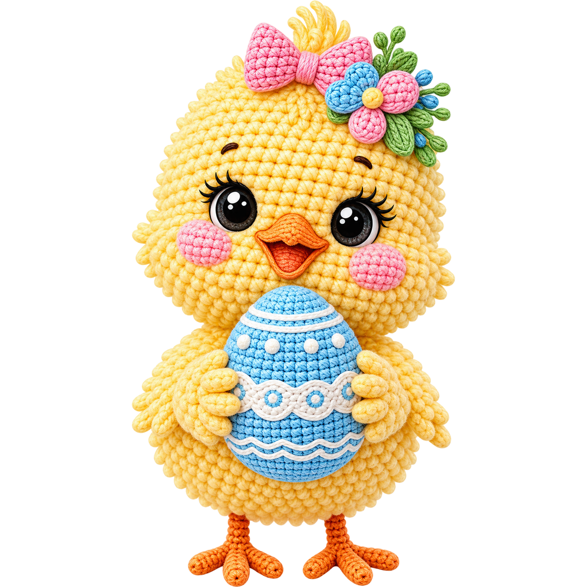 Y16 – Easter Bunny, Egg & Bow Faux Yarn DTF Transfers