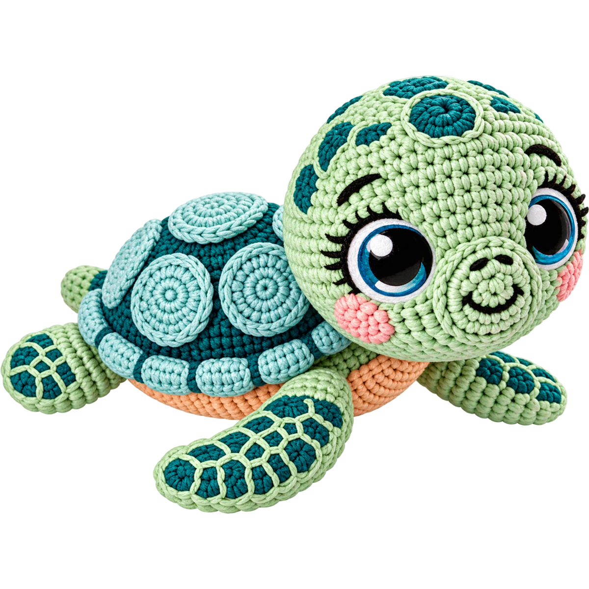 Y24 – Sea Turtle Faux Crochet DTF Transfer
