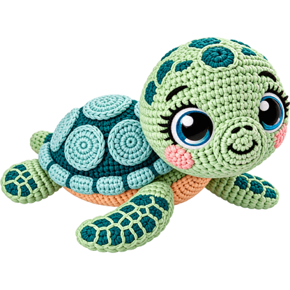 Y24 – Sea Turtle Faux Crochet DTF Transfer