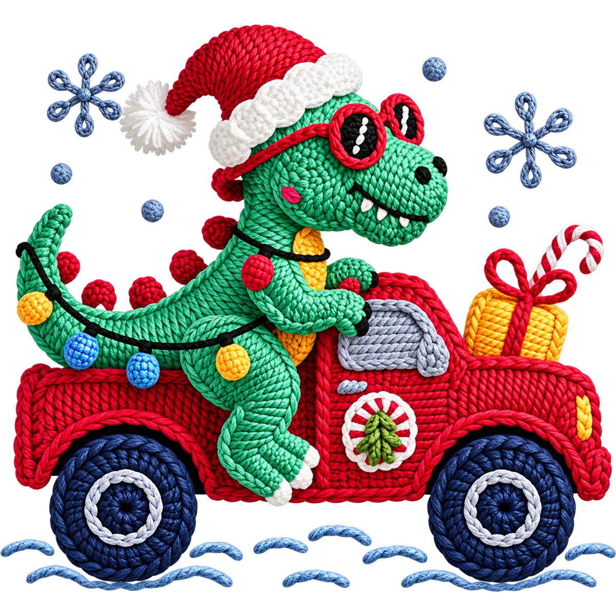 Y25 – Christmas Crochet Animals & Santa DTF Transfers