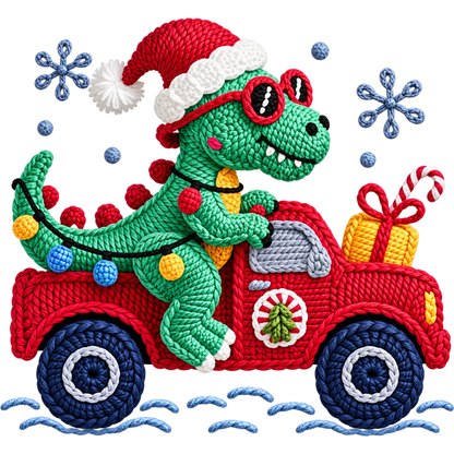 Y25 – Christmas Crochet Animals & Santa DTF Transfers