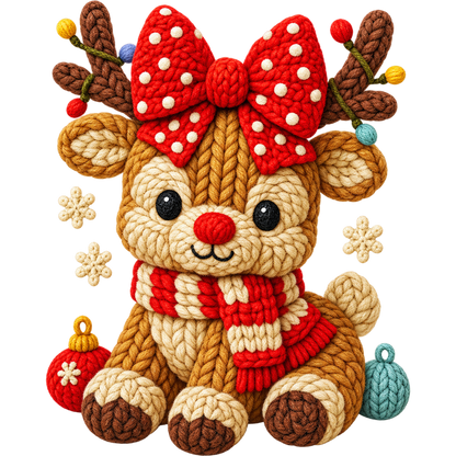 Y29 – Christmas Crochet Animals & Santa DTF Transfers